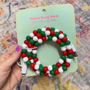 Power Party Cord  USB-A USB-C Lightning Cord.